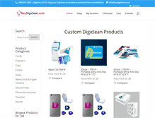 Tablet Screenshot of buydigiclean.com